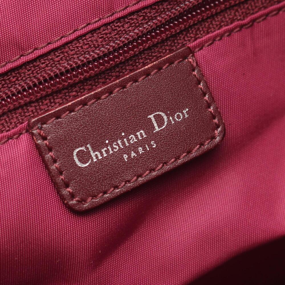 CHRISTIAN DIOR Red Leather Trotter Shoulder Bag - Picture 4 of 9
